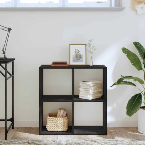 Vidaxl – Bibliothèque en bois d'ingénierie chêne noir 68,5 x 32 x 68,5 cm – 4 étagères – Design moderne pour intérieur contemporain (1/5)