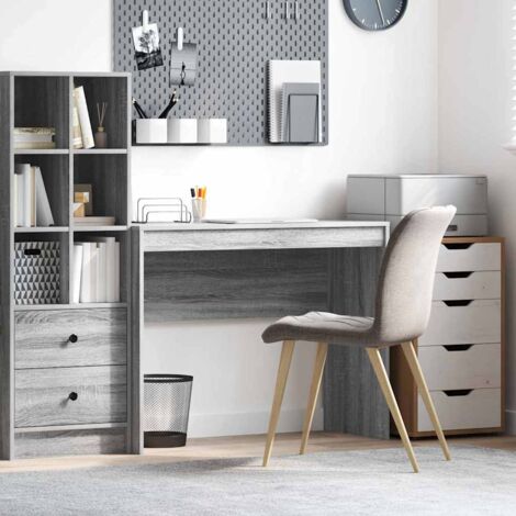 vidaXL Bureau Autre Sonoma gris 100 x 40 x 76 cm Bois d'ingénierie