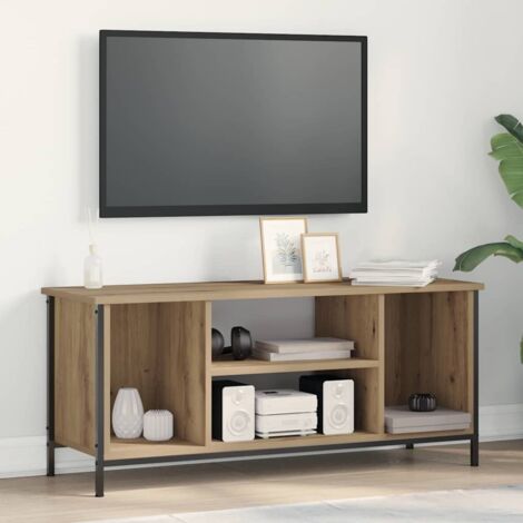 vidaXL Meuble TV Chêne artisanal 102 x 35 x 45 cm Bois d'ingénierie (1/5)