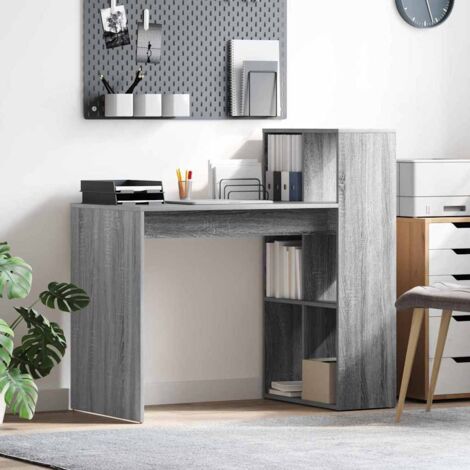 Bureau Gris Sonoma 108 x 55 x 103,5 cm Bois d'ingénierie vidaXL