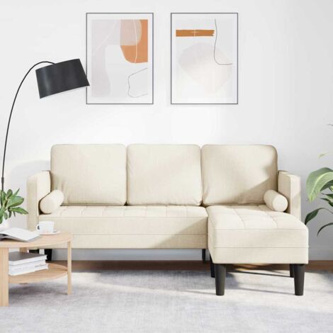 Vidaxl – Canapé d'angle modulable 5 places – Tissu polyester respirant – Cadre en bois solide – Accoudoirs plats – Assemblage facile (1/5)