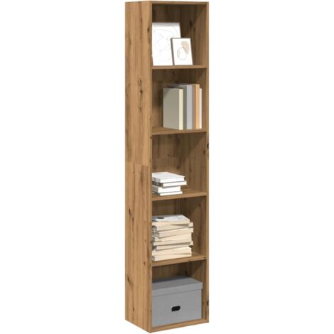 Vidaxl – Bibliothèque en bois d'ingénierie 40x30x189 cm – Compartiments ouverts pour rangement – Résistante à l'humidité – Style contemporain
