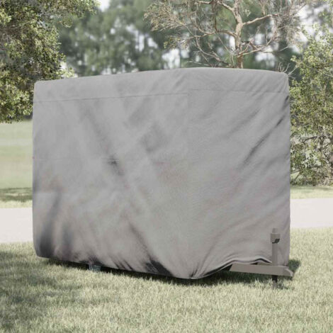 Housse de remorque chevaux gris 396x178x250 cm tissu non tissé