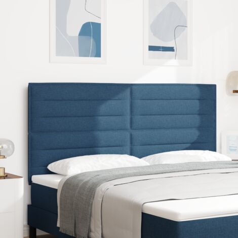 Tête de lit avec tête de lit Bleu 180 cm tissu vidaXL