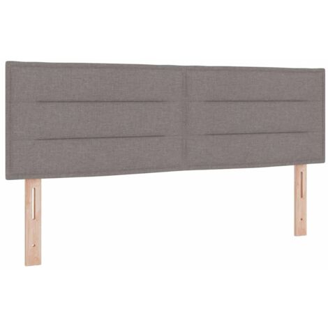 Vidaxl – Tête de lit taupe 144 cm en bois d'ingénierie et pin massif – Rembourrage en mousse – Réglable en hauteur – Style moderne