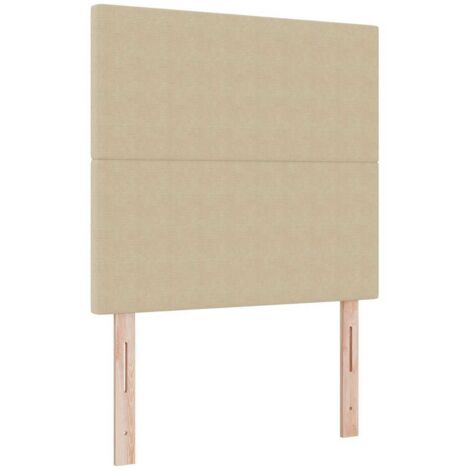 Tête de lit avec tête de lit Vert gris clair 90 cm Tissu côtelé vidaXL