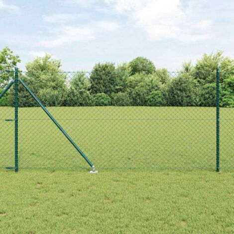 Clôture en fil soudé avec pointes 10 x 1 m (l x h) vidaXL