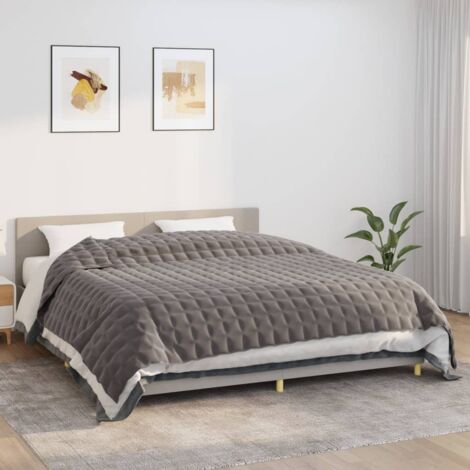 Vidaxl – Couverture lestée 220x260 cm 11 kg – Tissu microfibre 100 % polyester – Perles de verre hypoallergéniques – Confort optimal