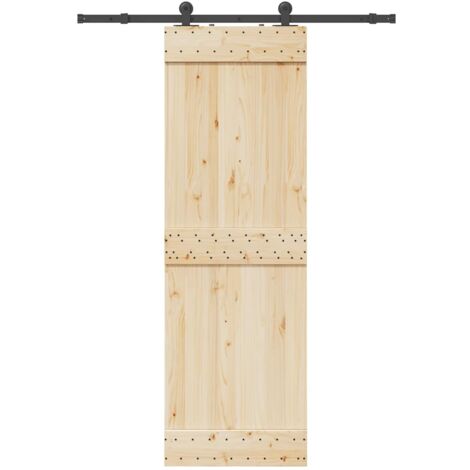 Kit de quincaillerie de porte coulissante 152,5 cm acier noir vidaXL