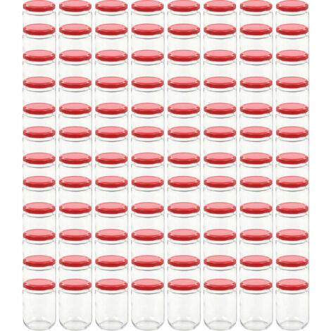 Lot De 2 Flacons Tupperware Condiserve Haut Cristal – Couvercles Rouges Et Bec Verseur