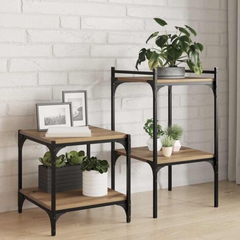 vidaXL Étagère à livres 4 pcs Marron 40 x 40 x 1,5 cm (1/5)