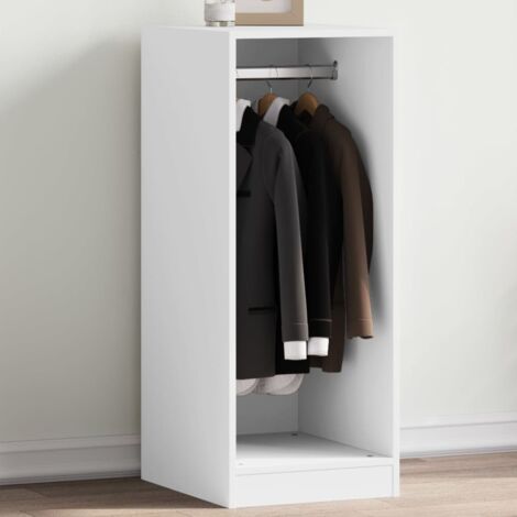 Vidaxl – Garde-robe blanche 48x41x102 cm – Bois d'ingénierie – Design compact pour petits espaces – Résistance à l'humidité