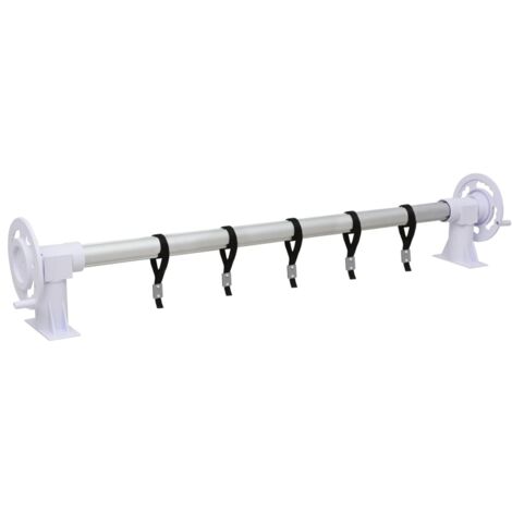 vidaXL Rouleau de couverture de piscine avec base en plastique (1/5)