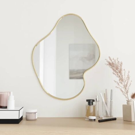 Miroir mural Doré 50x40 cm vidaXL