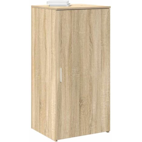 Vidaxl – Armoire de rangement chêne sonoma 50x45x103,5 cm – Bois d'ingénierie résistant à l'humidité – 1 étagère derrière la porte – Capacité 60 kg