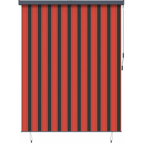 vidaXL Roller Blind Orange and Brown 200 x 250 cm Fabric and Aluminum
