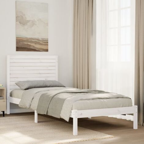 Cadre de lit extra long sans matelas 90x210 cm bois massif vidaXL (1/5)