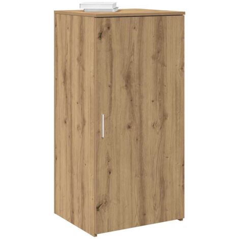 Vidaxl – Armoire de rangement chêne artisanal 50x45x103,5cm – Bois d'ingénierie – Capacité 60kg – Assemblage requis – 1 étagère derrière la porte