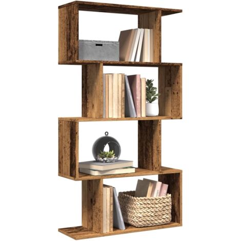 vidaXL Étagère séparatrice vieux bois 70x24x129 cm