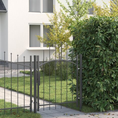 vidaXL Porte de Jardin Woerden Gris 100 x 100 cm Acier (1/5)