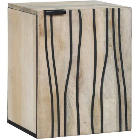 Armoire d'évier avec étagère Marron et Noir 38 x 33.5 x 48 cm vidaXL