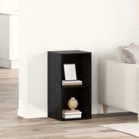 vidaXL Ensemble meuble TV Noir 72 x 35 x 37 cm Bois d'ingénierie (1/5)