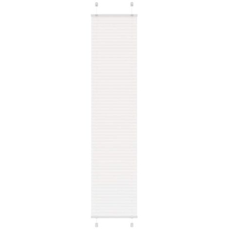 vidaXL Store plissé blanc 50x200 cm largeur du tissu 49,4 cm polyester