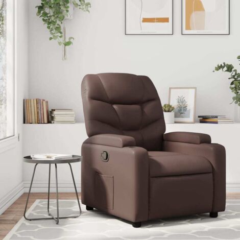 Fauteuil inclinable Marron Similicuir vidaXL883784