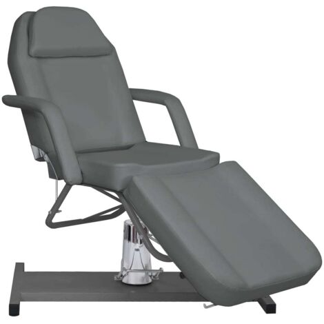vidaXL Table de massage Gris 180x62x(87-112) cm