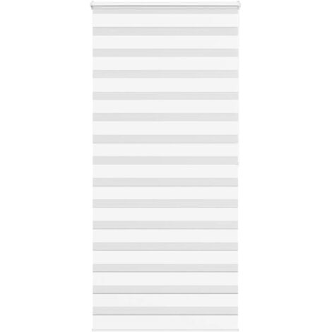 vidaXL Store zèbre blanc 110x200 cm largeur du tissu 105,9cm polyester (1/5)