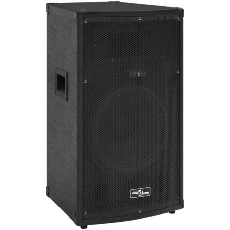 vidaXL Haut-parleur scène Hifi passif professionnel 1000W 37x37x64 cm