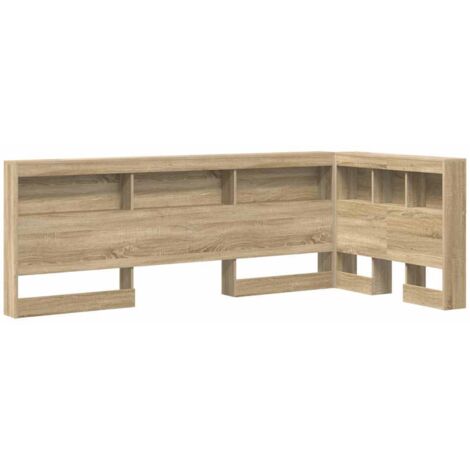 vidaXL Tête de lit de rangement Chêne Sonoma 75 cm Bois d'ingénierie (1/5)