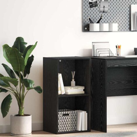 vidaXL Étagère Chêne noir 40 x 30 x 77 cm Bois d'ingénierie