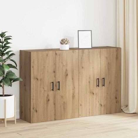 Armoire Murale 2 pcs Chêne artisanal 69,5 x 34 x 90 cm vidaXL (1/5)