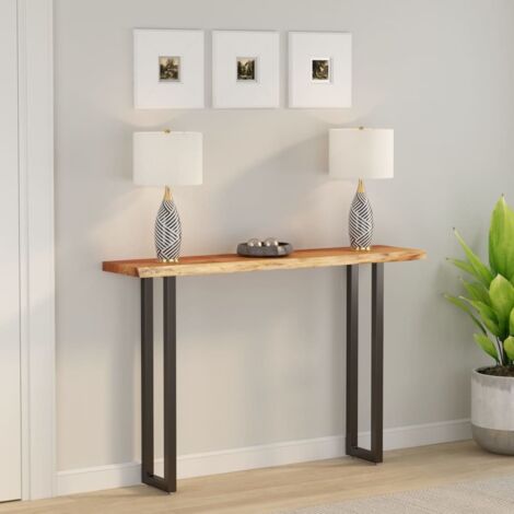 Vidaxl – Dessus de table rectangulaire 160x30x2,5 cm – Bois massif acacia – Capacité de charge 150 kg – Design à bords vivants unique