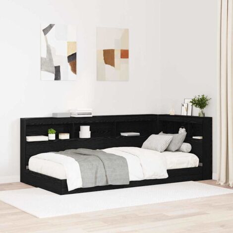 Tête de lit de rangement Chêne noir 80 cm Bois d'ingénierie vidaXL