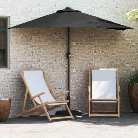 Parasol de jardin Noir 294 x 150 x 224 cm tissu vidaXL
