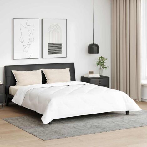 vidaXL Duvet d'hiver avec oreiller 3 pcs Blanc Microfibre (1/5)