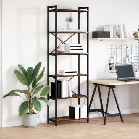 Bibliothèque Chêne fumé 60 x 30 x 188 cm Bois d'ingénierie vidaXL