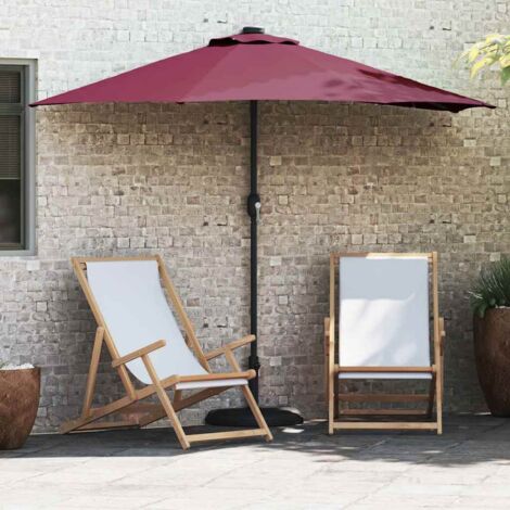 Parasol de jardin Rouge bordeaux 294 x 150 x 224 cm tissu vidaXL