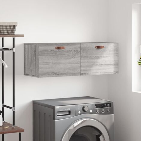 Armoire murale sonoma gris 100x36,5x35 cm bois d'ingénierie vidaXL