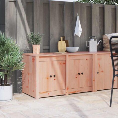 vidaXL Armoire de cuisine Marron 106 x 55 x 64 cm Bois de pin massif