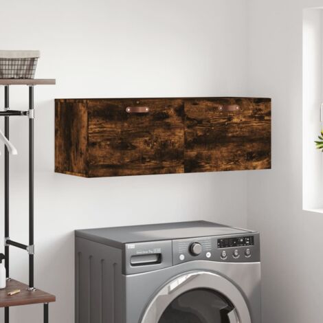 Armoire murale Chêne fumé 100x36,5x35 cm Bois d'ingénierie vidaXL