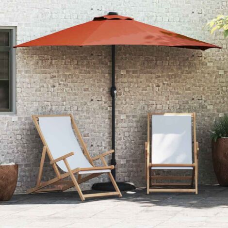 Parasol de jardin Couleur terre cuite 294 x 150 x 224 cm tissu vidaXL