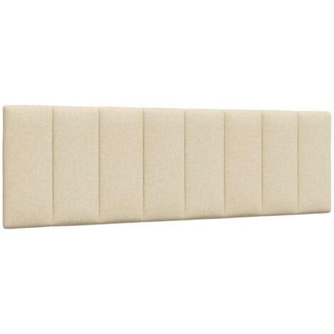 Vidaxl – Coussin de tête de lit Hanko crème 160 cm – Tissu polyester doux et durable – Rembourrage en fibre de polypropylène – Installation murale facile