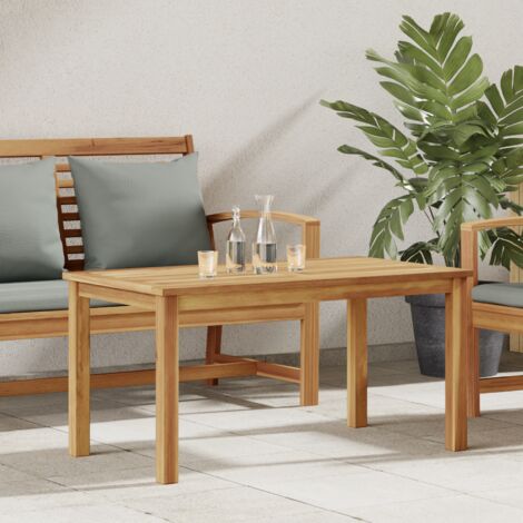 vidaXL Table basse Marron 90 x 50 x 45,5 cm Bois de teck massif