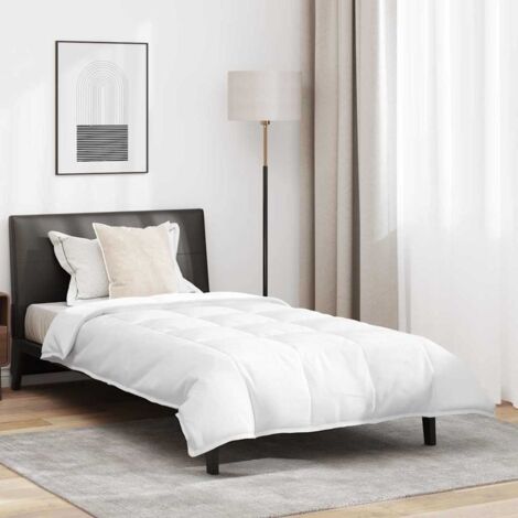 Duvet 2-en-1 avec oreiller 2 pcs Blanc Plume de canard vidaXL (1/5)