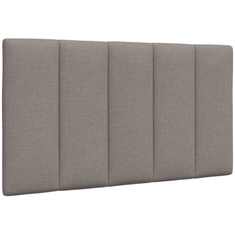 Coussin de tête de lit Hanko taupe 90 cm tissu vidaXL