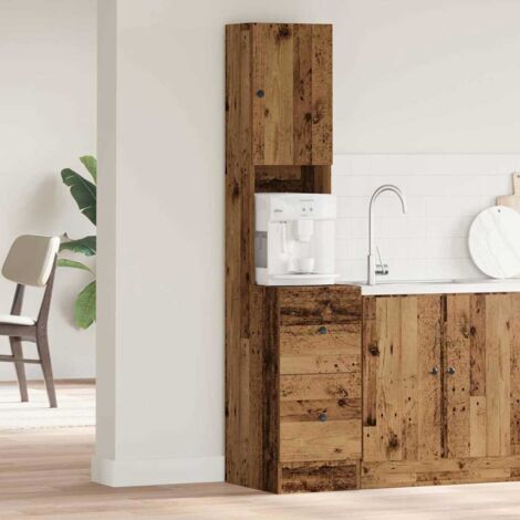Armoire de cuisine avec tiroir Bois ancien Bois d'ingénierie vidaXL