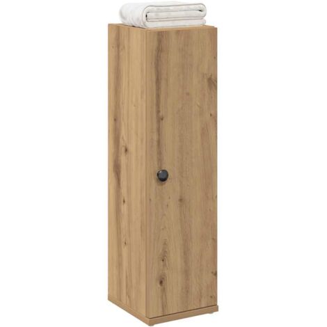 Vidaxl – Meuble de salle de bain chêne artisanal – Dimensions 20,5 x 22 x 72 cm – 1 porte – Installation personnalisable – Bois d'ingénierie